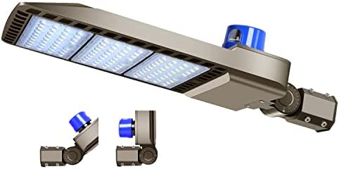 LEDMO 300W LED Otopark Işığı 36000LM 5000K Ayarlanabilir Slip Fit Montajlı Güvenlik Işığı Alacakaranlıktan Şafağa Fotoselli