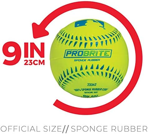 Franklin Spor-Pro Brite-Neon Kauçuk Teeball-MLB-Gençlik Tball-Beyzbol + Softbol-İç ve Dış Mekan Kullanımı