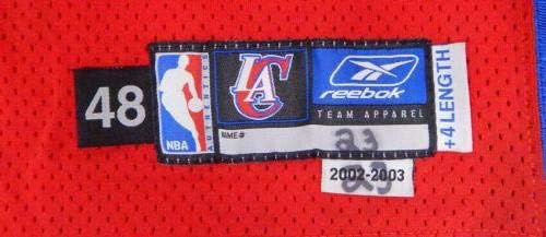 2002-03 Los Angeles Clippers Bryant Stith 23 Oyunu Yayınlandı Kırmızı Forma DP05867 - Oyun Kullanılmış MLB Formaları