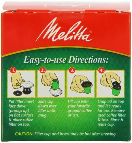 JavaJıgTM 60 Sayısı için Melitta 63229 Tek Servisli Kahve Filtreleri (4'lü Paket)