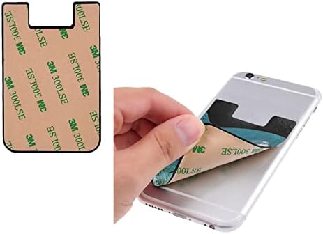 Okyanus Köpekbalığı telefon kılıfı kart tutucu, PU Deri Kendinden Yapışkanlı KİMLİK kredi kartı kılıfı için 2.4x3. 5 İnç