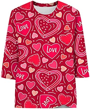 Sevgililer Günü Gömlek Kadın Genç Sevgililer Gömlek Aşk Kalp Mektubu Baskı Kazak Sevgililer Üstleri Giysi