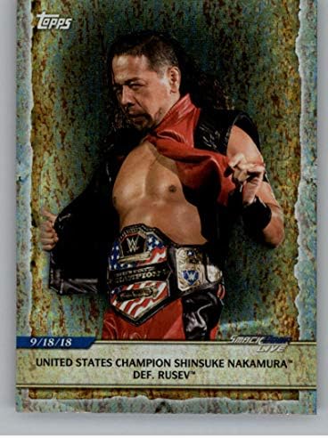 2020 Topps WWE wrestlemania'ya Giden Yol Folyo 63 Shinsuke Nakamura Güreş Ticaret Kartı