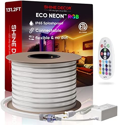 Parlaklık Dekor Paketi Ürünleri Denetleyici Güç Kaynağı ile 40 M / 131.2 ft LED RGB Neon Halat aydınlatma kiti