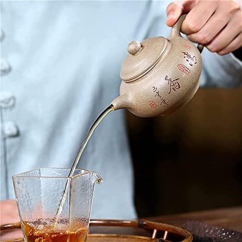 Çaydanlık 250 ml Mor Kil Çaydanlıklar Ünlü el yapımı demlik güzellik su ısıtıcısı Zisha çay seti Çaydanlıklar