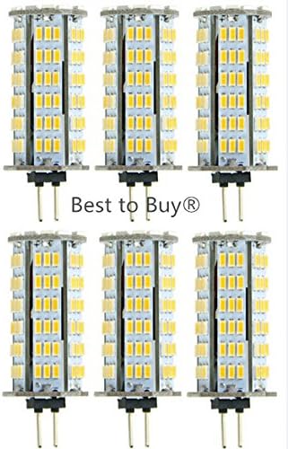 Satın almak için en iyisi (6'lı Paket) 5.5 Watt T4 G4 LED Ampul 12V AC / DC, 126 SMD 3014 LED, 5.5 W Sıcak Beyaz Renk (Jc10