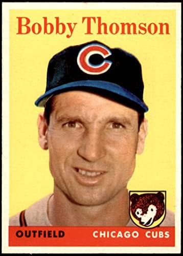 1958 Topps 430 Bobby Thomson Chicago Cubs (Beyzbol Kartı) NM Cubs