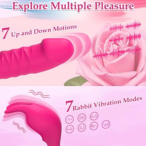 Kadınlar için G Spot Tavşan Vibratör Yapay Penis Sokmak, Klitoral Anal Stimülasyon için Gerçekçi Glanslı 3'ü 1 arada Seks