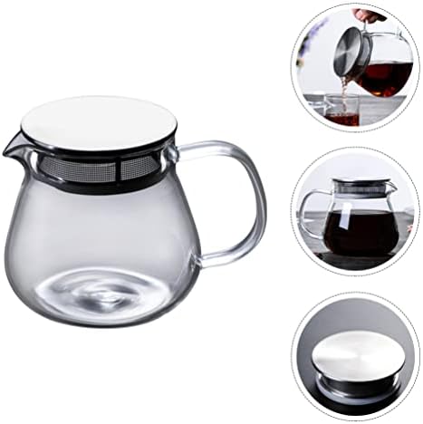 Luxshıny mikrodalga çay su ısıtıcısı cam demlik Büyük kapasiteli cezve demlik ile çay su ısıtıcısı Gevşek yaprak çay makinesi