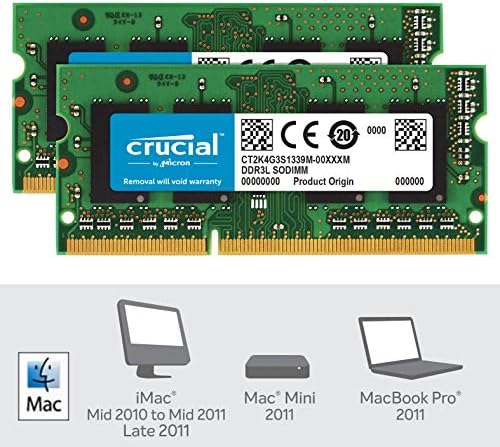 Önemli Teknoloji 8GB Kiti (4GBx2), 204 pinli SODIMM, DDR3 PC3-10600,