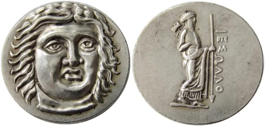 Gümüş Dolar Antik Yunan Sikke Dış Kopya Gümüş Kaplama hatıra parası G23S