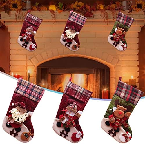 Noel Çorap Büyük Noel Çorap Dekorasyon Santa Kardan Adam Ren Geyiği Çorap Noel Süslemeleri ve Parti Aksesuar Dize Balonlar
