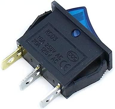NNHAI 1 ADET KCD3 Güç anahtarı 15A /20A 125V / 250V 3 Pin Rocker Anahtarı Beyaz Şeffaf Silikon Su Geçirmez koruyucu kapak