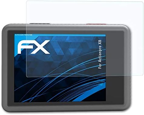 atFoliX Ekran koruyucu Film ile Uyumlu Actionpro X8 Ekran Koruyucu, Ultra Net FX koruyucu film (3X)