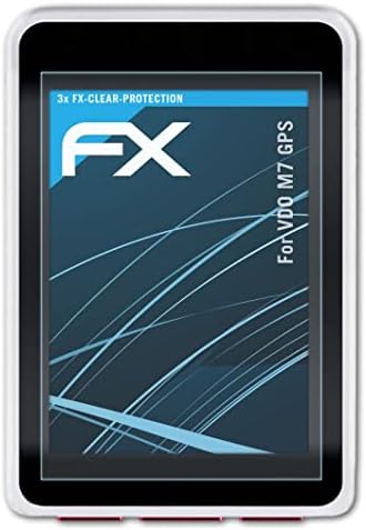atFoliX ekran koruyucu Film ile Uyumlu VDO M7 GPS Ekran Koruyucu, Ultra Net FX koruyucu film (3X)