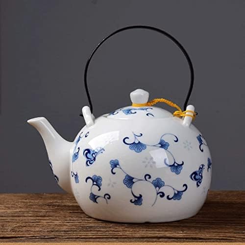 Modern Çaydanlıklar Demlik, seramik Büyük Kapasiteli Tek Pot Mavi Ve Beyaz Çay Seti El Yapımı Mutfak Eşyaları Çaydanlıklar