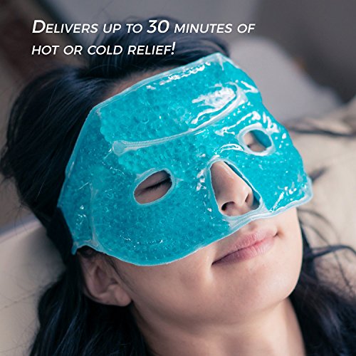 Jel Boncuklu Göz Maskesi, artı Göz Pedleri, Ağrı kesici için Harika, Yeniden Kullanılabilir Sıcak ve Soğuk Göz Maskesi Terapi