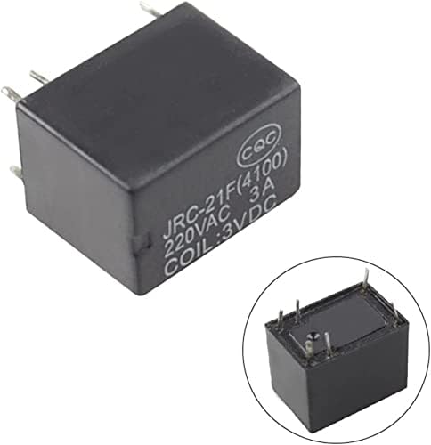 XİANGBİNXUAN Röle 5 adet Minyatür PCB Röle 6 pins Mini Röle DC3V 5 V 9 V 12 V 24 V JRC-21F 4100 Röle Anahtarı (Renk : 24vdc)
