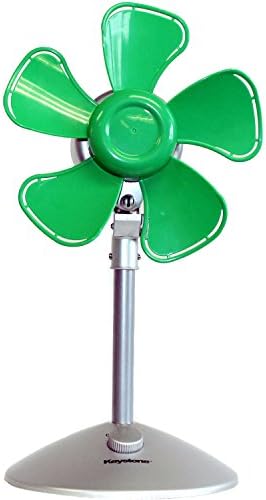 Değiştirilebilir Kafalı Keystone KSTFF100ABN Çiçek Fanı, 10 inç, Mavi / Yeşil