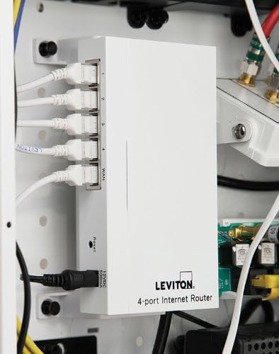 Leviton 47611-GT4 10 / 100Mbps 4 Bağlantı Noktalı İnternet Ağ Geçidi
