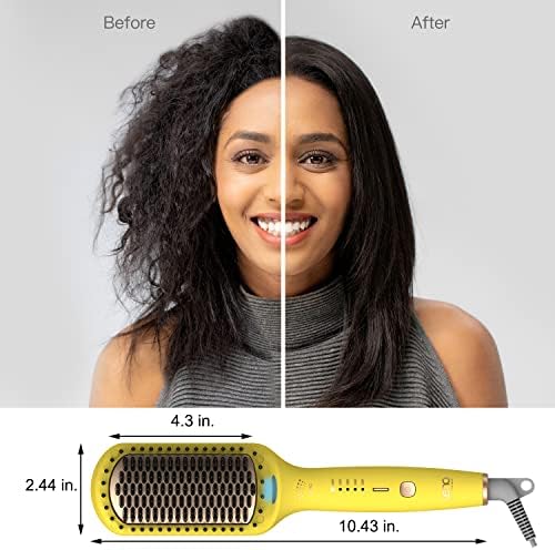 LENA İyonik Doğrultma Fırçası-Ultra Pürüzsüz Saçlar için Ekstra İyon Bakımına Sahip Pro Düzleştirici Düzleştirici Tarak ve