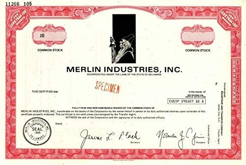 Merlin Industries, Inc. - Stok Sertifikası
