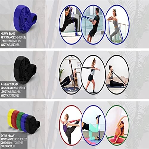 XXXDXDP Uzun örgülü direnç band spor egzersiz elastik bant yoga gerginlik bandı gücü eğitim spor yardım (Renk : E, Boyutu: