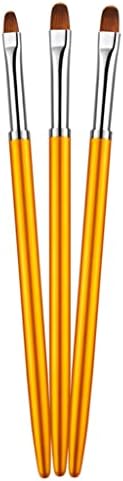 SXDS 3 Adet/takım Nail Art Metal Kolu Çizim Jel Uzatma Builder Fırça Kalem Manikür Çiçek Boyama Petal Araçları Kiti
