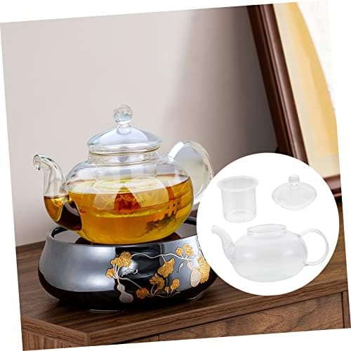 Luxshiny Cam Çiçek Demlik Cam Çay Sürahi Yapmak çay bardağı Şeffaf Kalınlaşmak çay seti