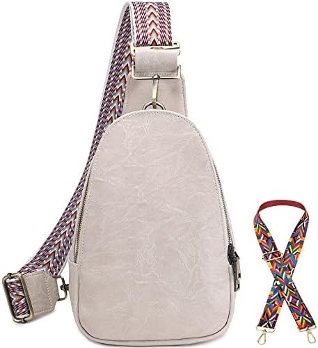 WSRYDJDL Kadın Göğüs Çantası tek kollu çanta Küçük Crossbody PU Deri Satchel Sırt Çantası Omuz seyahat için sırt çantası