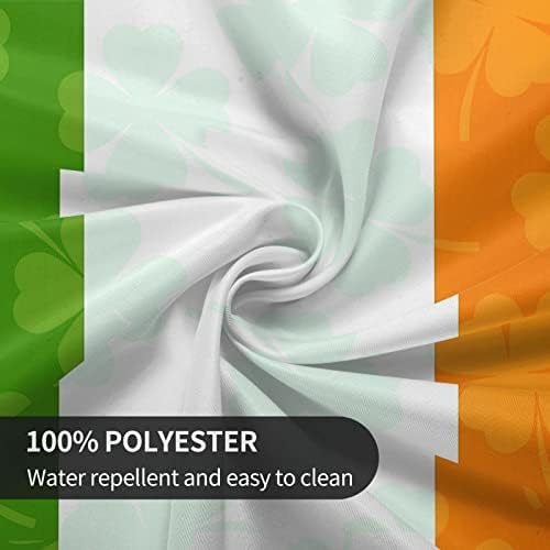AFHYZY İrlanda Bayrağı Masa Örtüsü Yuvarlak Masa Örtüsü Kırışıklık Dayanıklı Su Geçirmez Masa Örtüsü 60 İnç Yıkanabilir için