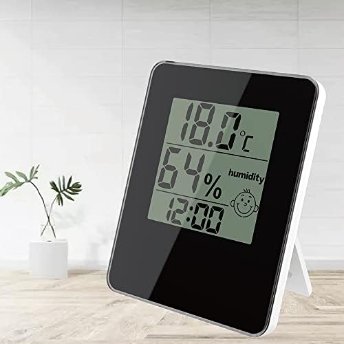 QUESHENG Masa Saati Sıcaklık Nem Kapalı Oda Dijital Termometre Higrometre Elektronik Nem Ölçer