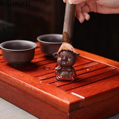 Mor Kil Domuz Heykelcik Süs Küçük Çay Evcil çay masası Dekorasyon El Yapımı çay seti