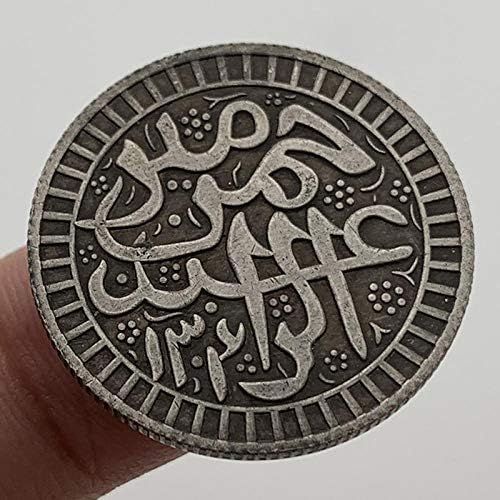 Kopya Para Kaçak Sikke Suudi Arabistan'ın Favori Sikke hatıra parası Gümüş Kaplama Şanslı Sikke Koleksiyonu Sikke Sihirli
