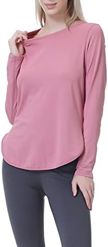GRAJTCIN SPF UV Koruma Egzersiz koşu tişörtü Kadınlar için Uzun Kollu Giyim Spor Üstleri Nem Esneklik Gömlek Kadınlar için