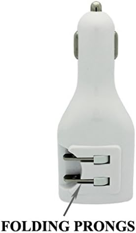 Beyaz 2-in-1 Araba ve Ev Duvar Seyahat şarj adaptörü Çift USB Bağlantı Noktaları için iPhone 6 6 S, 6 ve 6 S Artı, 5 S 5C