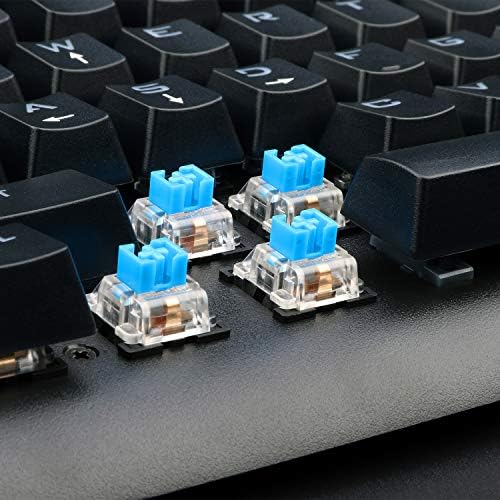 Eagletec KG040 Mekanik Oyun Klavyesi Mavi LED RGB Arkadan Aydınlatmalı Kablolu Clicky Mavi Anahtarları ile Eşdeğer Kompakt