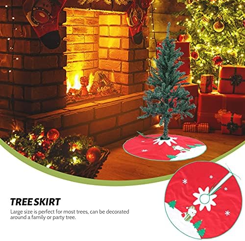 GALPADA Noel Süslemeleri 8 adet Noel Zemin Dekoratif Halı Ağacı Etek Süsleme Parti Düzeni Prop