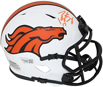 Peyton Manning İmzalı Denver Broncos Lunar Mini Kask FANI 31264-İmzalı NFL Mini Kasklar