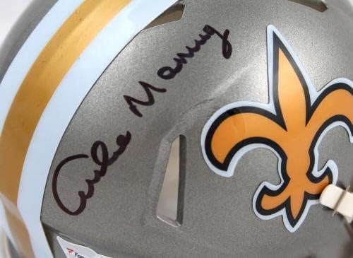 Archie Manning İmzalı New Orleans Saints Flaş Hızlı Mini Kask-Fanatikler - İmzalı NFL Mini Kasklar