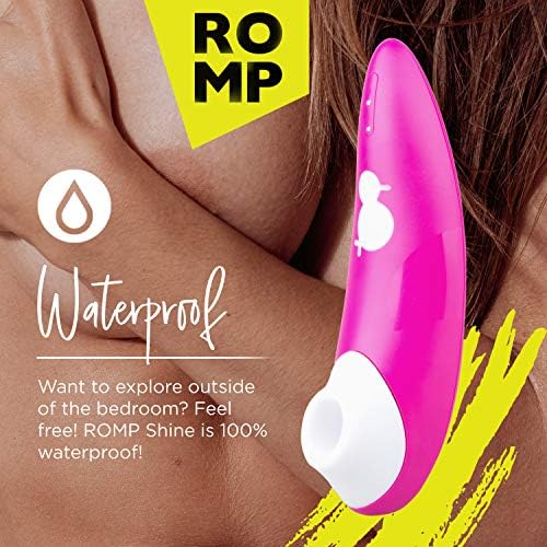 ROMP Parlıyor-Kalk ve Parla! 10 Yoğunluk Seviyesine Sahip Pleasure Air Klitoris Stimülatörü, Pembe
