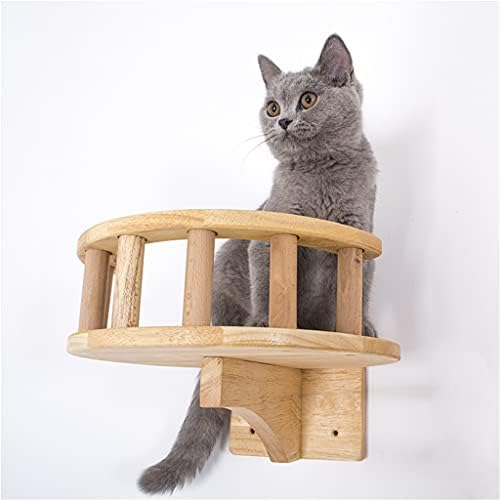 FEGOCLT Pet Mobilya Ahşap Tırmanma Çerçevesi Kediler Duvar Adımları Kediler Ağacı Kulesi Duvar Asılı Yavru Oyuncak Ev Tırmanma