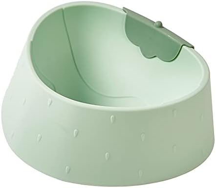 FOTABPYTI hayvan mama kabı Çilek Şekilli köpek maması kasesi Hiçbir Çapak Önlemek Kayma Sevimli Kapalı Kullanım için Su (Yeşil)