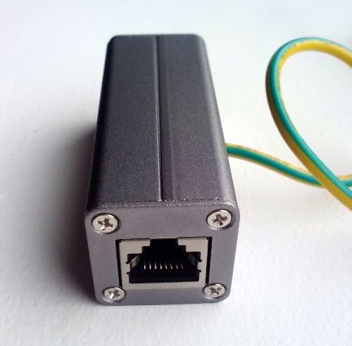 RıteAV-Gök Gürültüsü ve Yıldırımdan Korunma için Dış Mekan Ethernet POE+ / RJ-45 Dalgalanma Koruyucusu (Korumalı) (Gigabyte)