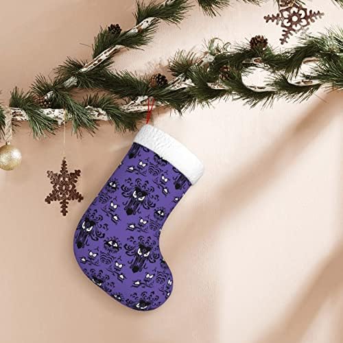 Waymay Perili Odası Noel Çorap 18 İnç Noel Asılı Çorap Klasik Tatil Dekorasyon Çorap