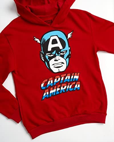 Marvel Boys ' Avengers Polar Kapüşonlu Sweatshirt-Kaptan Amerika, Örümcek Adam, Demir Adam svetşört (Boyut: 2T-18)