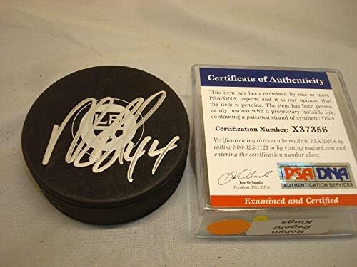 Robyn Regehr İmzalı Los Angeles Kings Hokey Diski İmzalı PSA / DNA COA 1A İmzalı NHL Diskleri