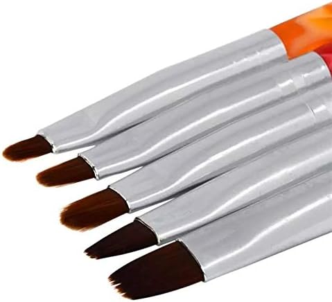 QJPAXL 5 pcs Çizim Kalemler Çift-End Profesyonel Fırçalar Tırnak resim fırçası Süsleyen Kalem Boyama Fırçalar Yağ Akrilik