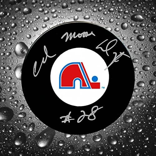 Andre Dupont Quebec Nordiques Geyik İmzalı Disk-İmzalı NHL Diskleri
