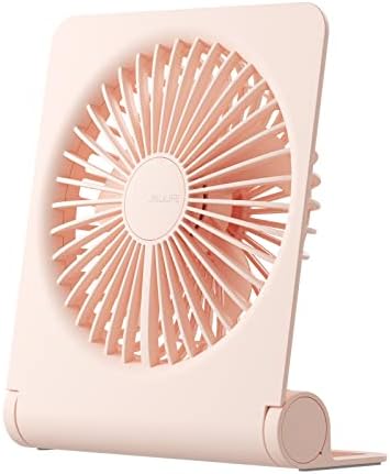 JISULIFE Küçük Masa Fanı, Taşınabilir USB Şarj Edilebilir Fan, 4500mAh Pilli 160 ° Eğimli Katlanır Kişisel Mini Fan, Kuvvetli